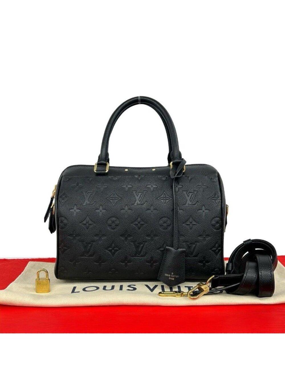 Louis Vuitton Speedy Bandouliere 25 Monogram Empreinte Leather 2-Way Shoulder